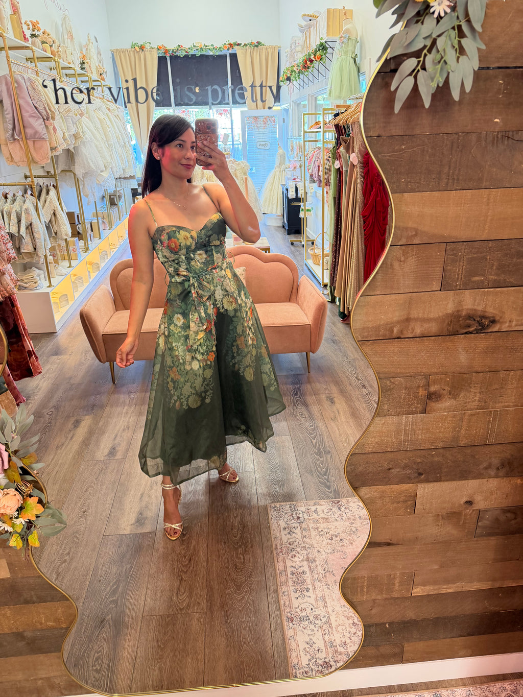 Fall Florals Midi Dress