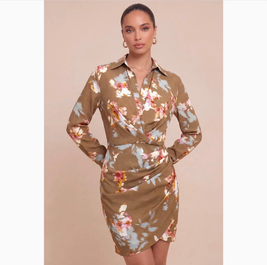Fall Florals Shirtdress